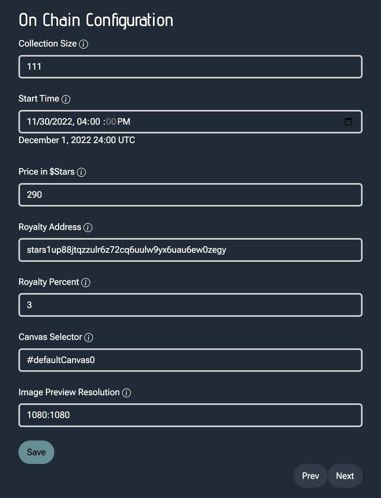 6. On Chain Config On Chain Config